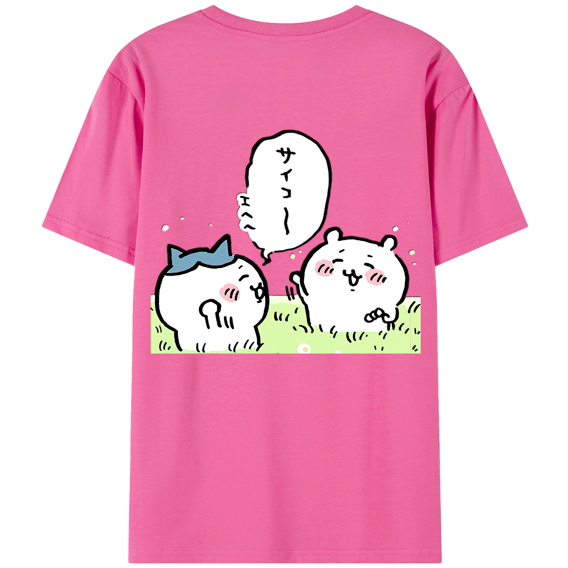 （画像用） ちいかわ ちいかわ Chii-kawa chiikawa レディース半袖Tシャツ(バックプリント)